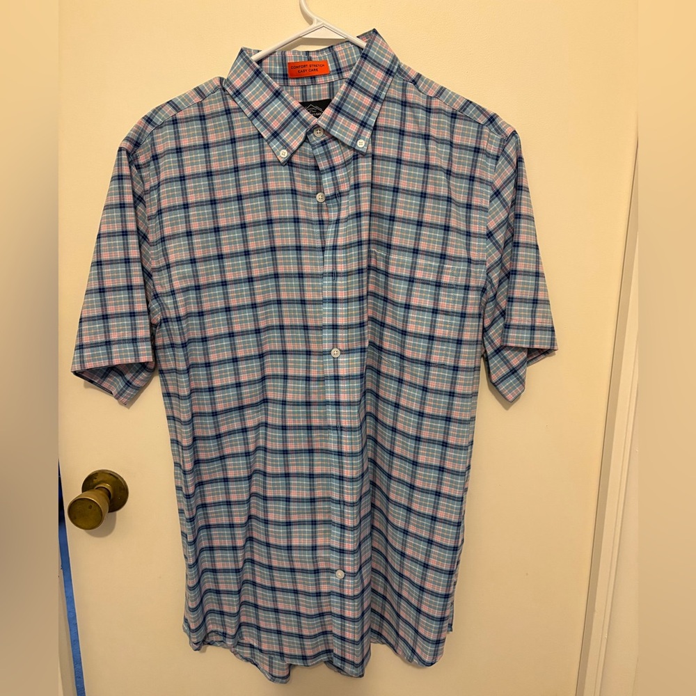 2 Men’s button down shirts. Izod and St John’s Bay